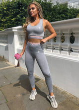 Load image into Gallery viewer, Gym King Sport Power Legging - Grey Marl