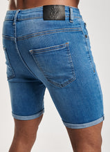 Load image into Gallery viewer, Gym King Denim Tate Short - Mid Wash
