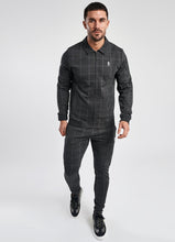 Load image into Gallery viewer, GK Kingston Check Full Zip Sweat - Charcoal Marl
